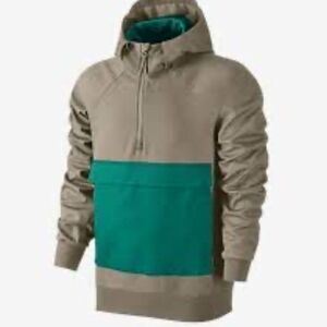Nike SB Skateboard Men's Everett Anorak Pullover Jacket Khaki Teal Size Small